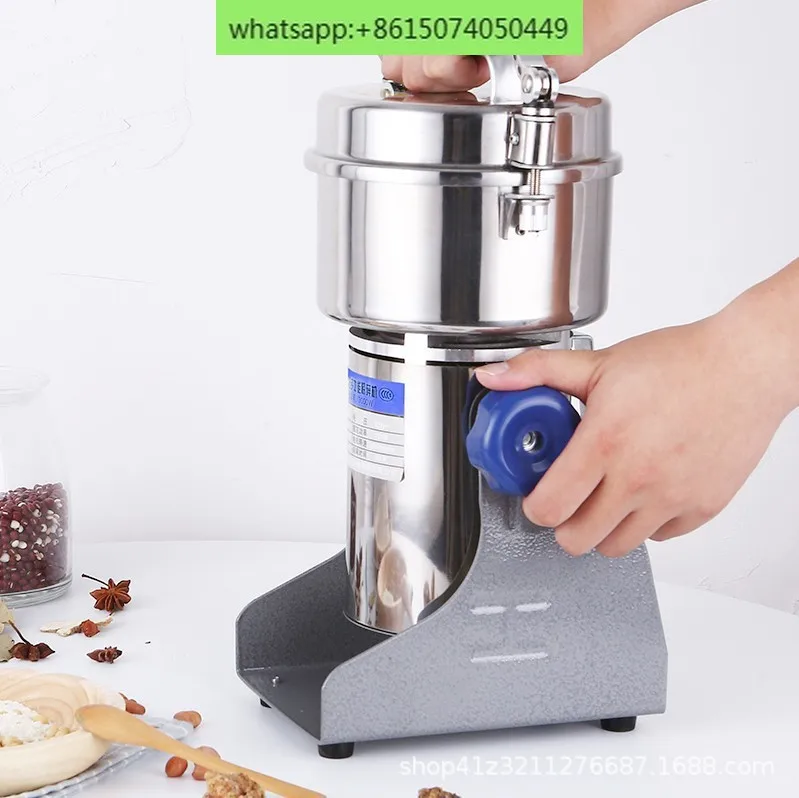 Chinese Herbal Medicine Pulverizer, moedor doméstico, máquina de moagem fina, moinho de grãos secos, cozinha ocidental