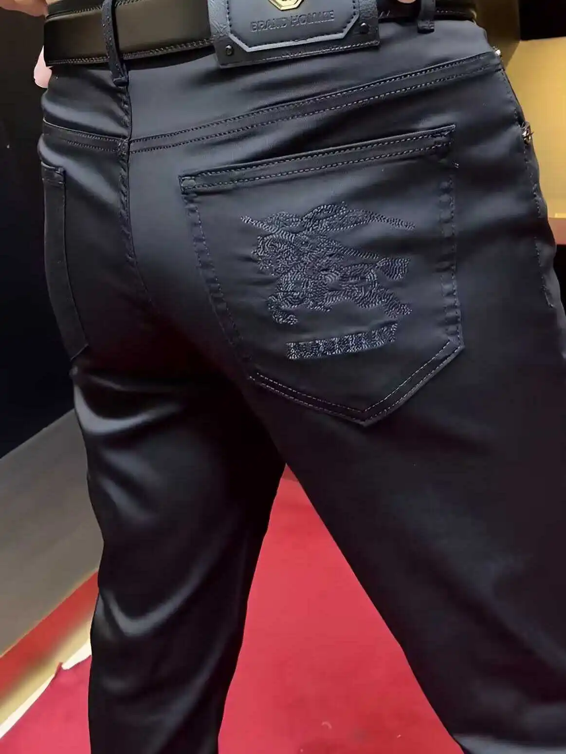 

Мужские повседневные брюки зауженного кроя: модные, универсальные, со средней посадкой, эластичные, прямые, длинные, для осени