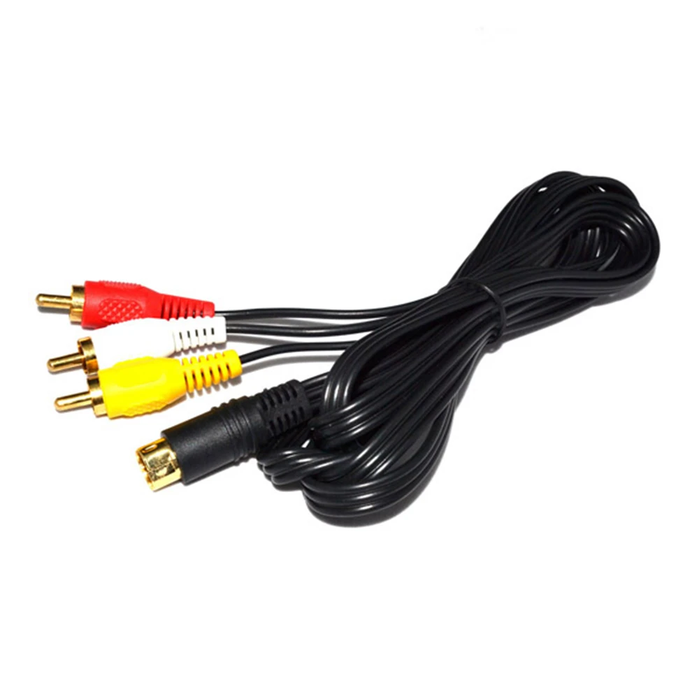 

10pcs Gold Plating Plug AV Cable for SEGA Saturn for SS RCA Cord