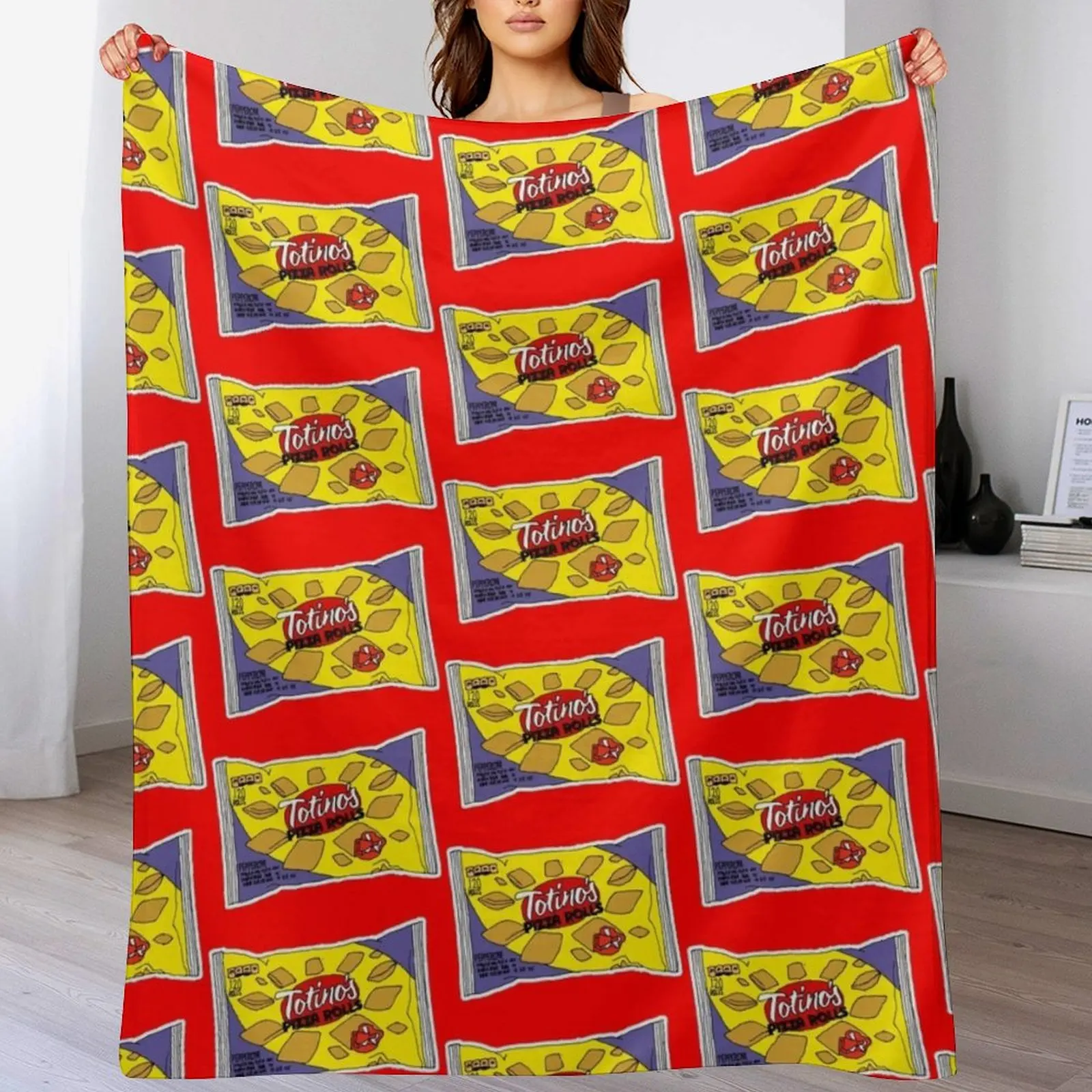 

Pizza Rolls Throw Blanket All Weather Soft Throw Blanket for Sofa