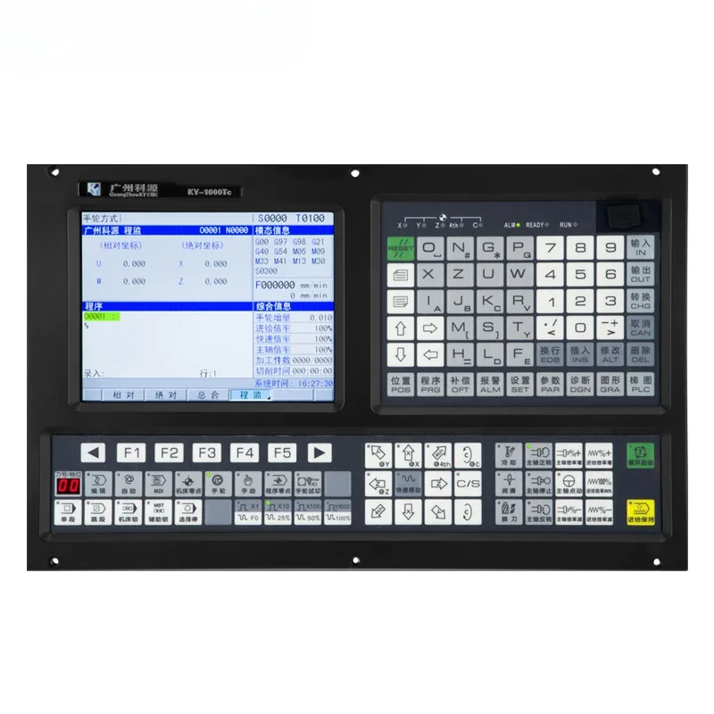 Economical 5 Axis CNC Lathe Controller Kit  with Full Accessories for Rotary Tapping, Package Drive and Motor