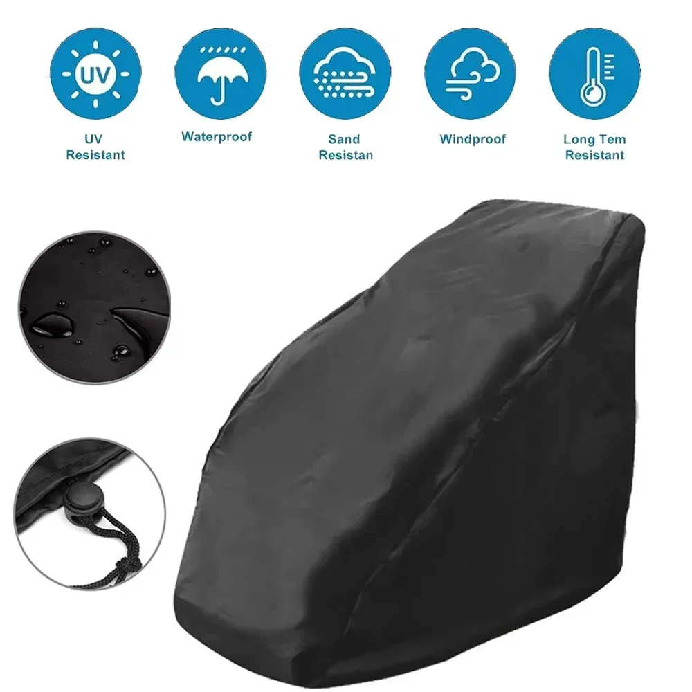 1pcs Black Polyester Massage Chair Cover, 210D Oxford Fabric, UV and Scratch Resistant with Stretch Fastener Recliner dust cover