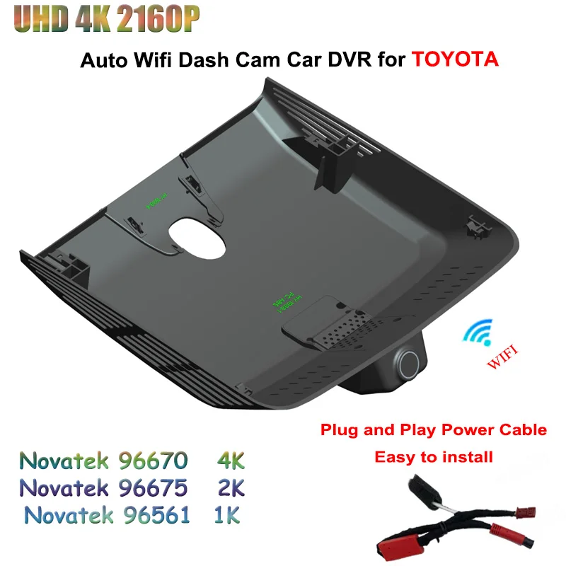 UHD 2160P 4K Car DVR 24H Video Recorder 2K WIFI  Dash Cam Camera For TOYOTA BZ3 2023 High quality Dedicated Driving Recorder