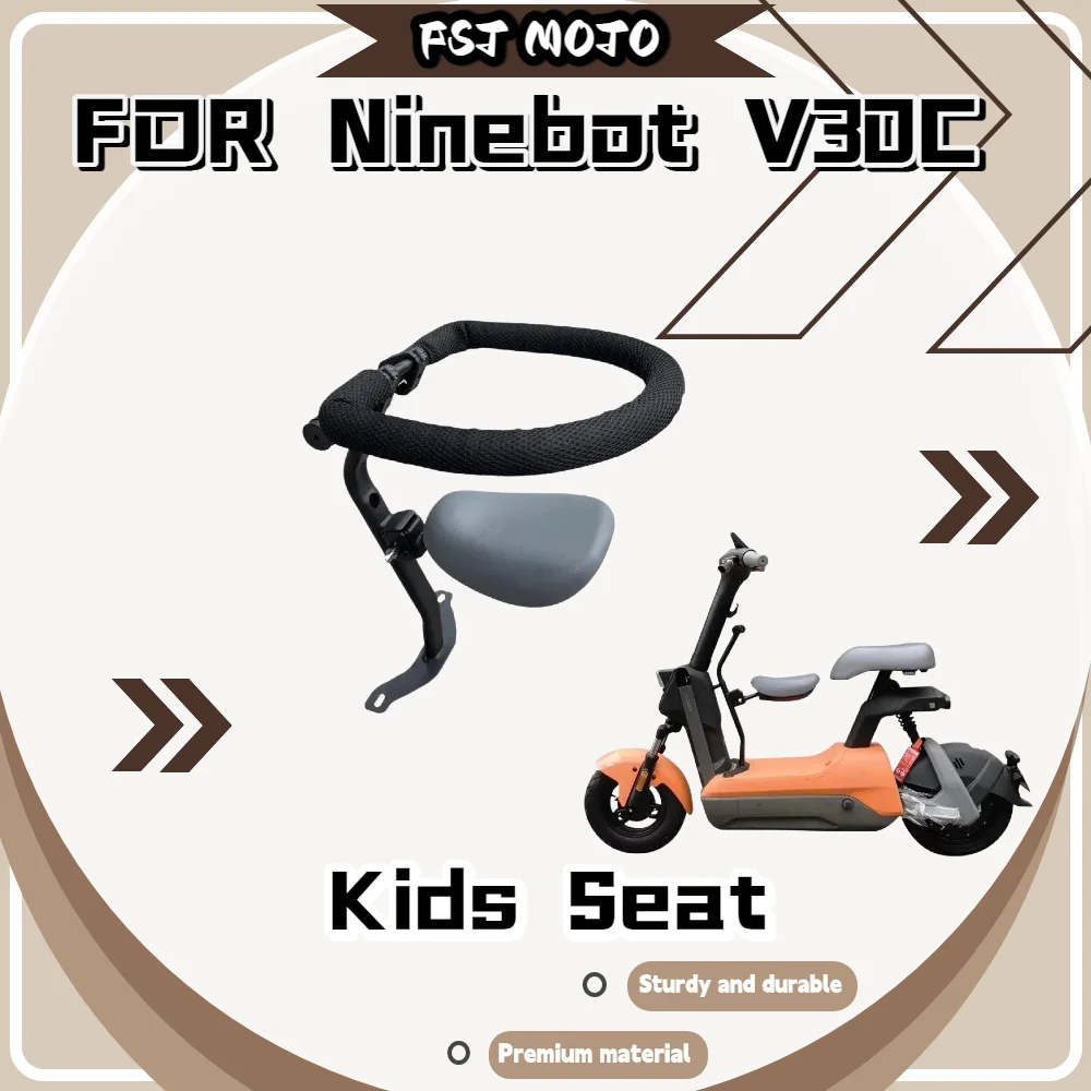 For Ninebot V30C One-Step Collapsible Toddler Seat Foldable Guardrail Design Freely Release Front Footrest Operating Space