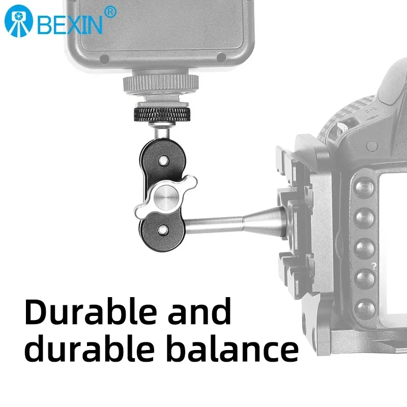 BEXIN Professional Magic Arm Clip Pea Clip Mount Adapter 1/4\