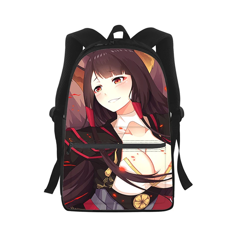 Azur Lane Cute cartoon Girl Men Women Backpack 3D Print Fashion Student School Bag Laptop Backpack Kids Travel Shoulder Bag