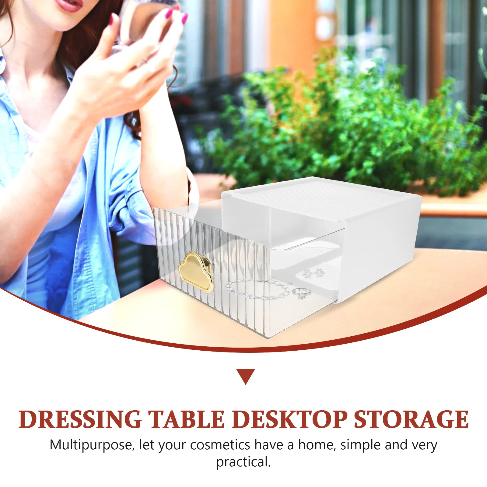 

Drawer Type Storage Box Transparent Multi-Layer Case For Desktop Organizer Sundries Stationery Cosmetics Home Office