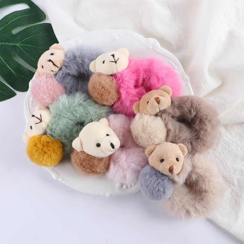 

Fashion Women Scrunchie Lovely Cute Elastic Ponytail Holder Rubber Bands Hair Rope Hair Accessories