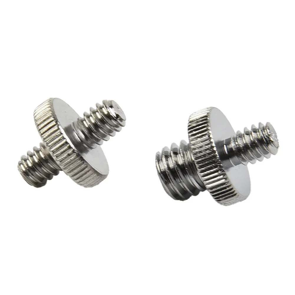 Macho para macho adaptador de parafuso para câmera tripé Stand, liga de alumínio, acessórios da câmera, 1 em, 4in, 3 em, 8in, 19mm Comprimento