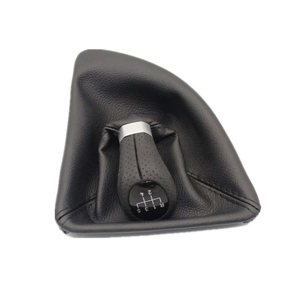 5 Speed Car Gear Stick Shift Knob With PU Leather Boot For BMW 1 Series E81 116i  118i 120i 125i 128i 130i 135i 2004-2013 Car