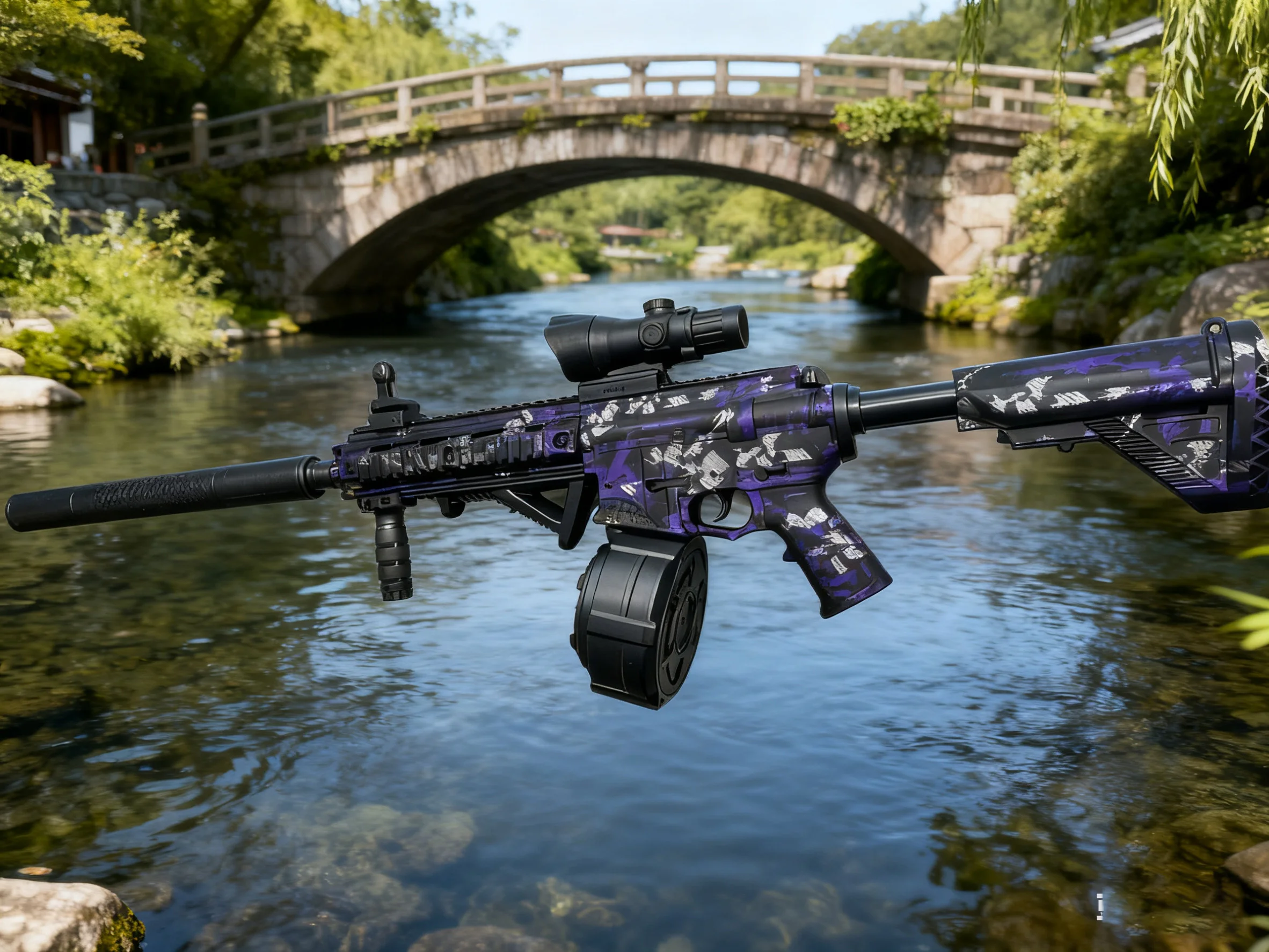 Pro Grade M416 Gel Blasters In Premium Paars Zwart Auto Elektrische Lange Afstand Gel Ball Blaster Gun Speelgoed Ultieme Cadeau Voor Volwassenen