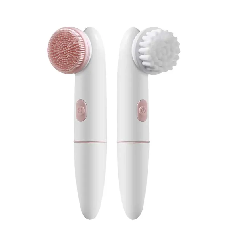 Square Electric Facial Cleansing Brush Silicone Rechargeable Introducer Beauty Device Ultrasonic Face Cleaning Massage Tool - view 3