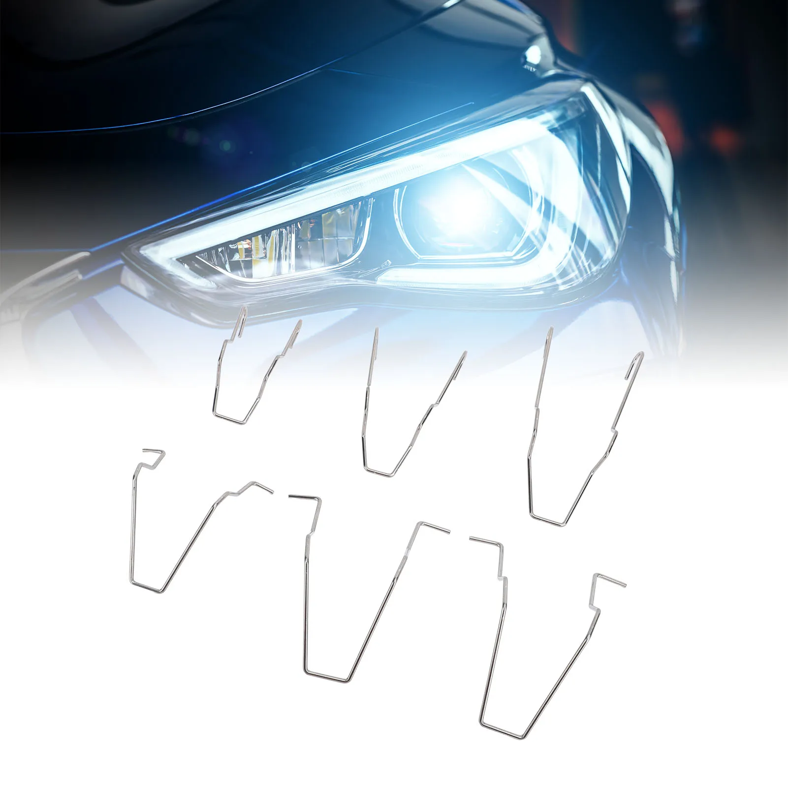 6Pcs Car Headlamp B… - image