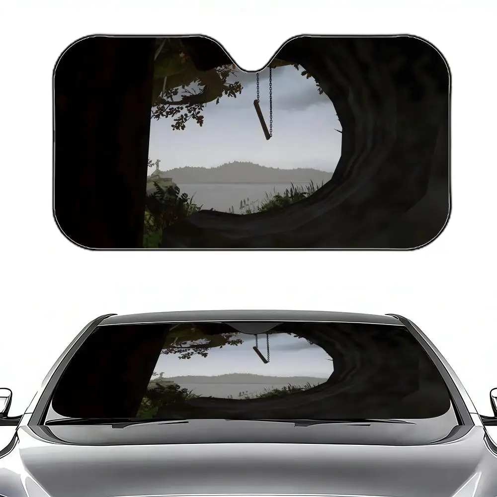 

What Remains of Edith Finch Sun Visor Retractable Car Sun Visor Car Windshield Sun Shade UV Protector Window Cover