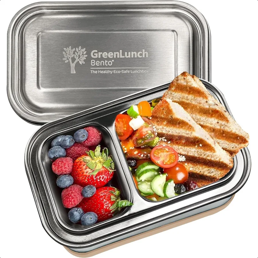 

Stainl Steel Bento Box BPAFree Lunch box with Snack Pods Leak proof Lunch box Containers for Adults with snap locks For School