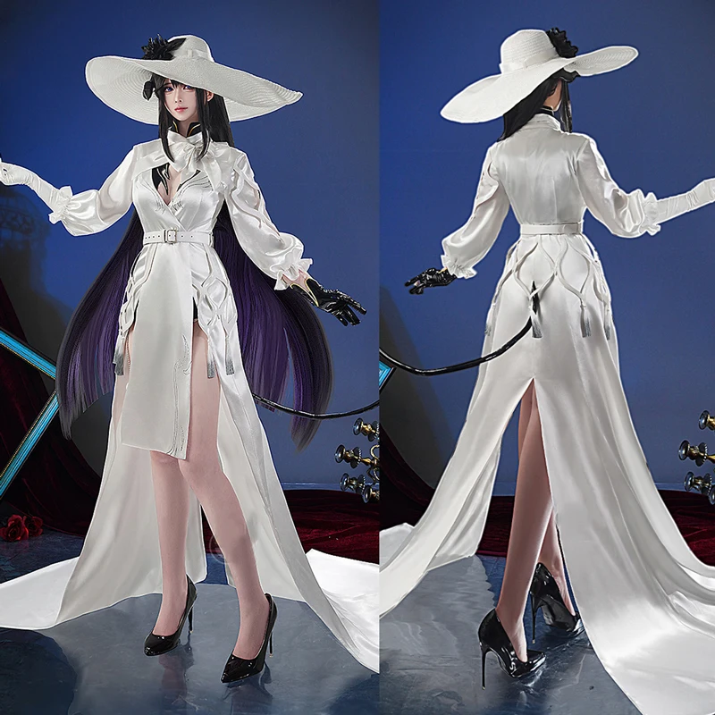 

Game Honkai: Star Rail Constance Cosplay The Dahlia Pretty Elegant White long Dress women Party Costume A