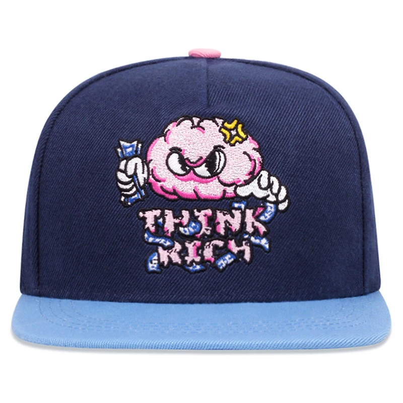 2025 Fashion Cartoon New Flat Edge Hat Cloud Embroidery Street HipHop Hat Outdoor Sports Sunshade Hat Daily Leisure Baseball Hat