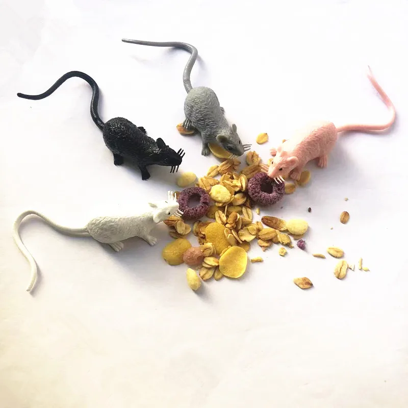 10Pcs Mini Mouse Pup Model Novelty Children's Trick or Treating Small Toys Simulation Small Mouse Halloween Toys Small Gifts