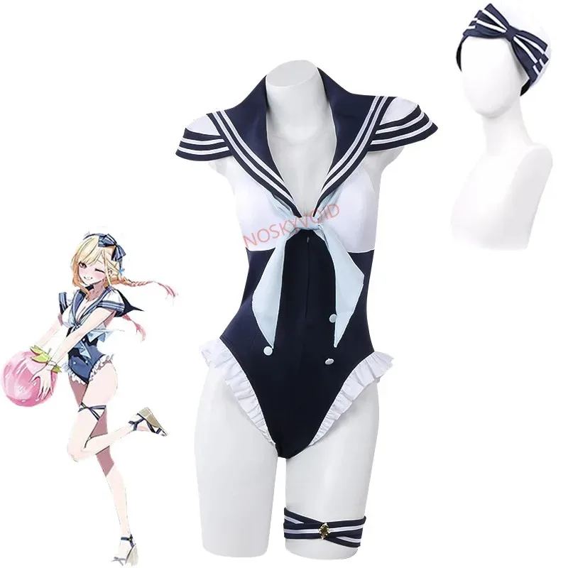 

My Dress-Up Darling 2025 Kitagawa, карнавальный костюм, женский купальник в темно-синем стиле, летний купальник Marin со шляпой