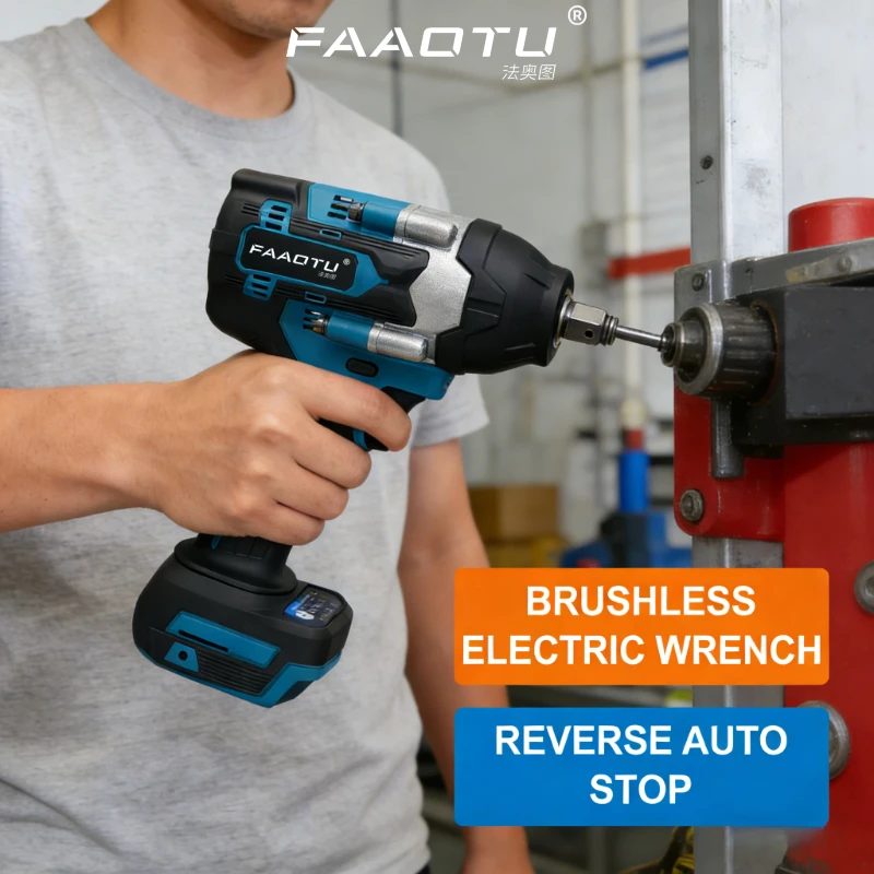 FAAOTU 700 Brushless Impact Gun, Same Power as MT, Heavy-Duty Fastening Suitable for MT 18v batteries NO battery