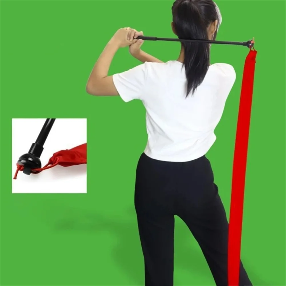 Golf Swing Trainer, Portable Golf Swing Trainer Stick With Ribbon, Golf Swing Practice Tool, Golf Swing Trainer Aid For Practice