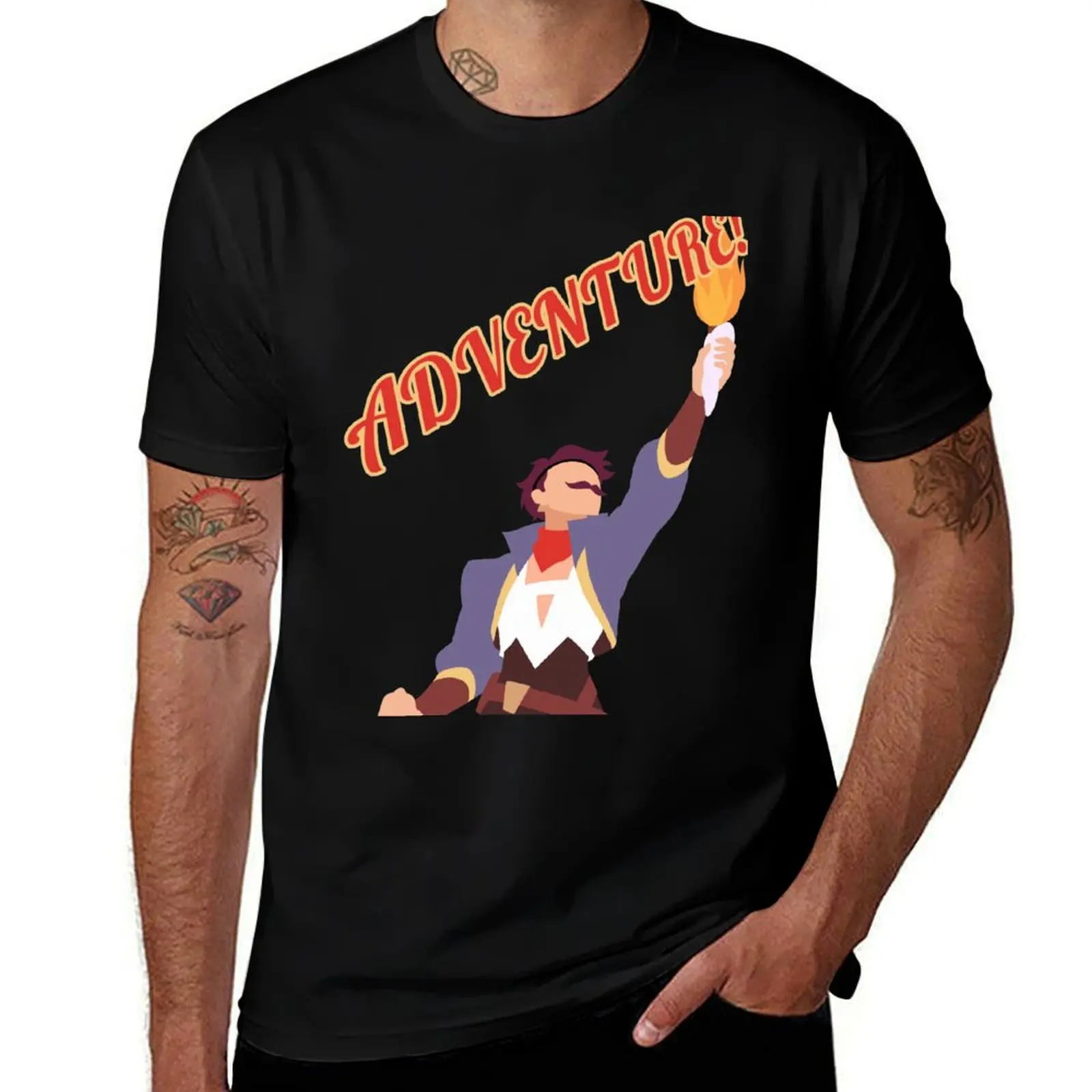 Sea Hawk Says Adventure! T-Shirt Moisture Wicking Athletic T-Shirt