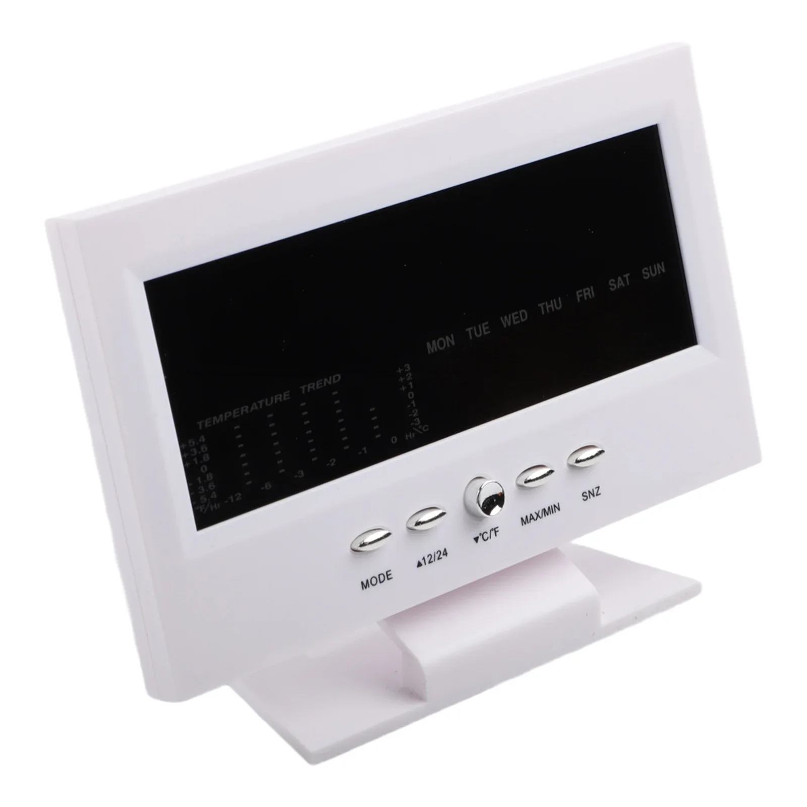 Digital LED Weather Clock Featuring For Time Date Day Temperature and Humidity Display with Sound-Activated Backlight