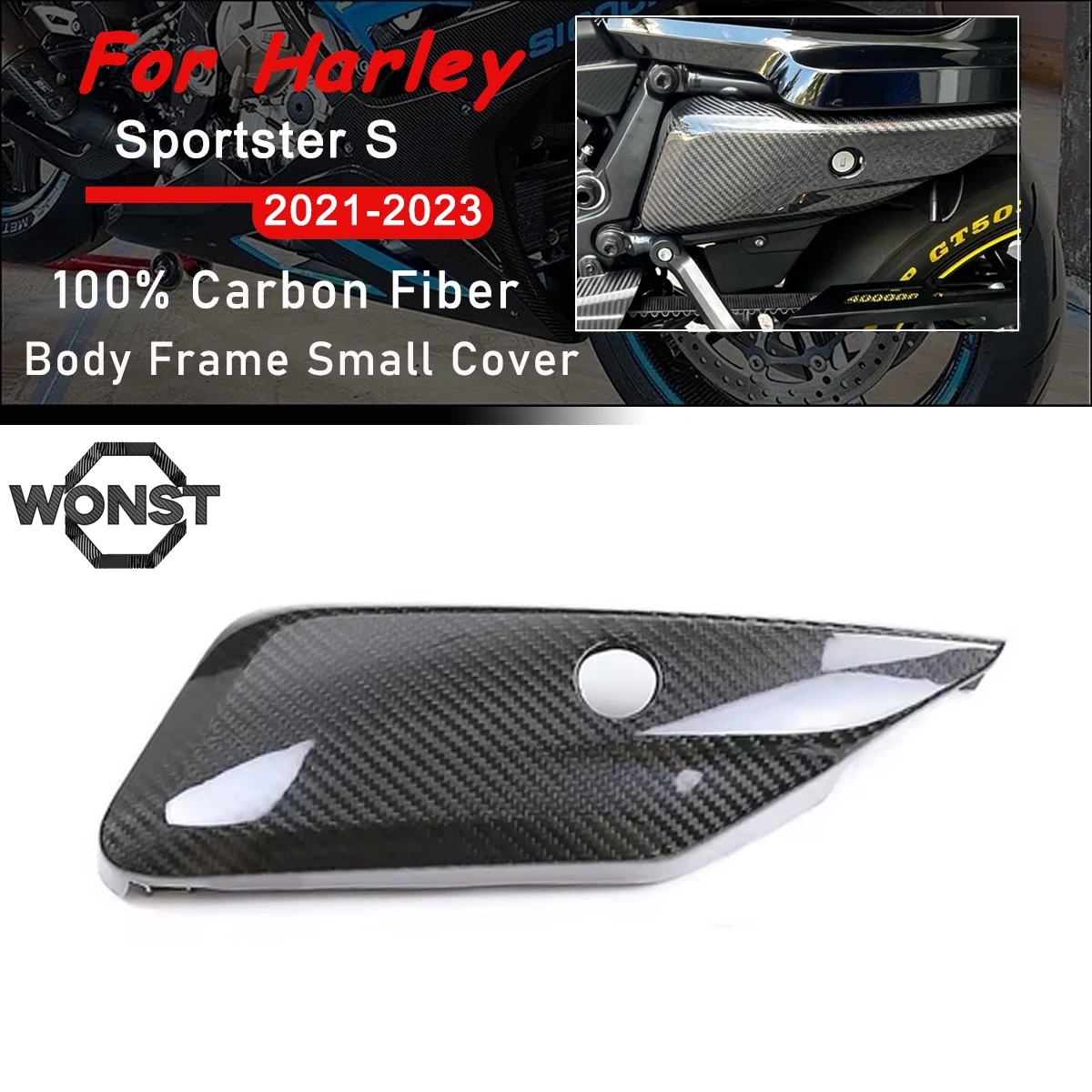 

100% 3K Pure Carbon Fiber Motorcycle Small Cover Fairings Kit For Harley Davidson Sportster S 1250 RH 1250S 2021 2022 2023