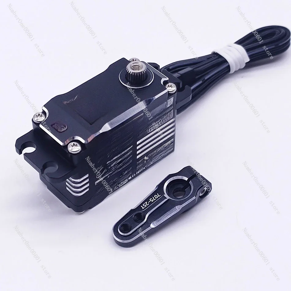 

50KG brushless 7.4v high pressure inclined steel tooth waterproof magnetic induction short body steering gear climbing