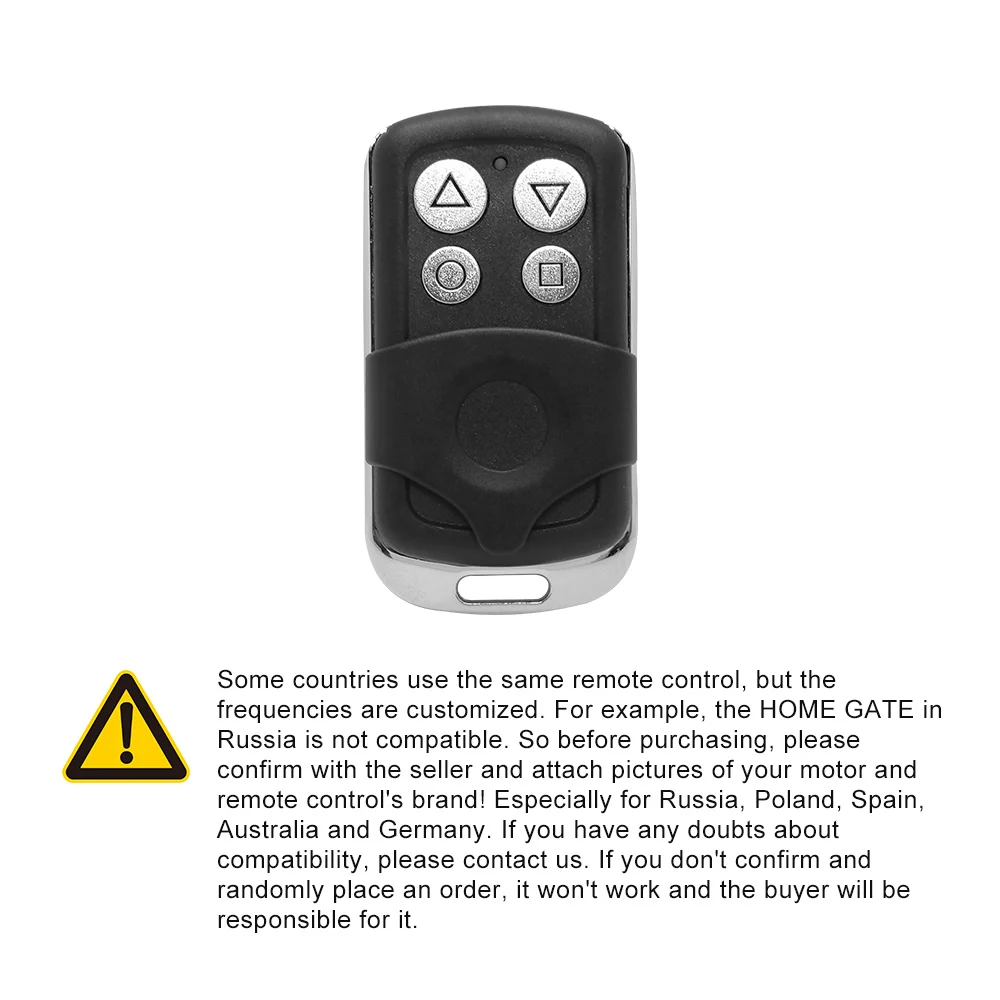 EZYOPENTECK Remote Control for Automatic Swing Sliding Gate Opener Wireless Remote