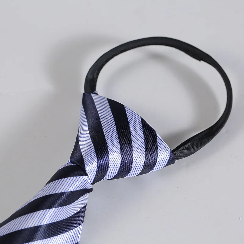 

High end men's tie, business dress, zippered tie, groom's wedding celebration stripe, 8cm tie in stock