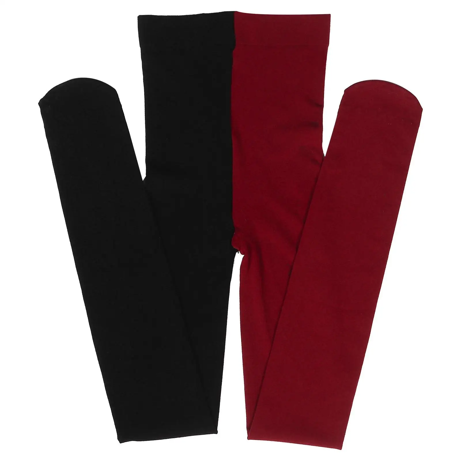 

Two-color Silk Stockings Women Socks Thigh High Leggings Elastic Candy Color Great for Party Fits Most Prevent Long