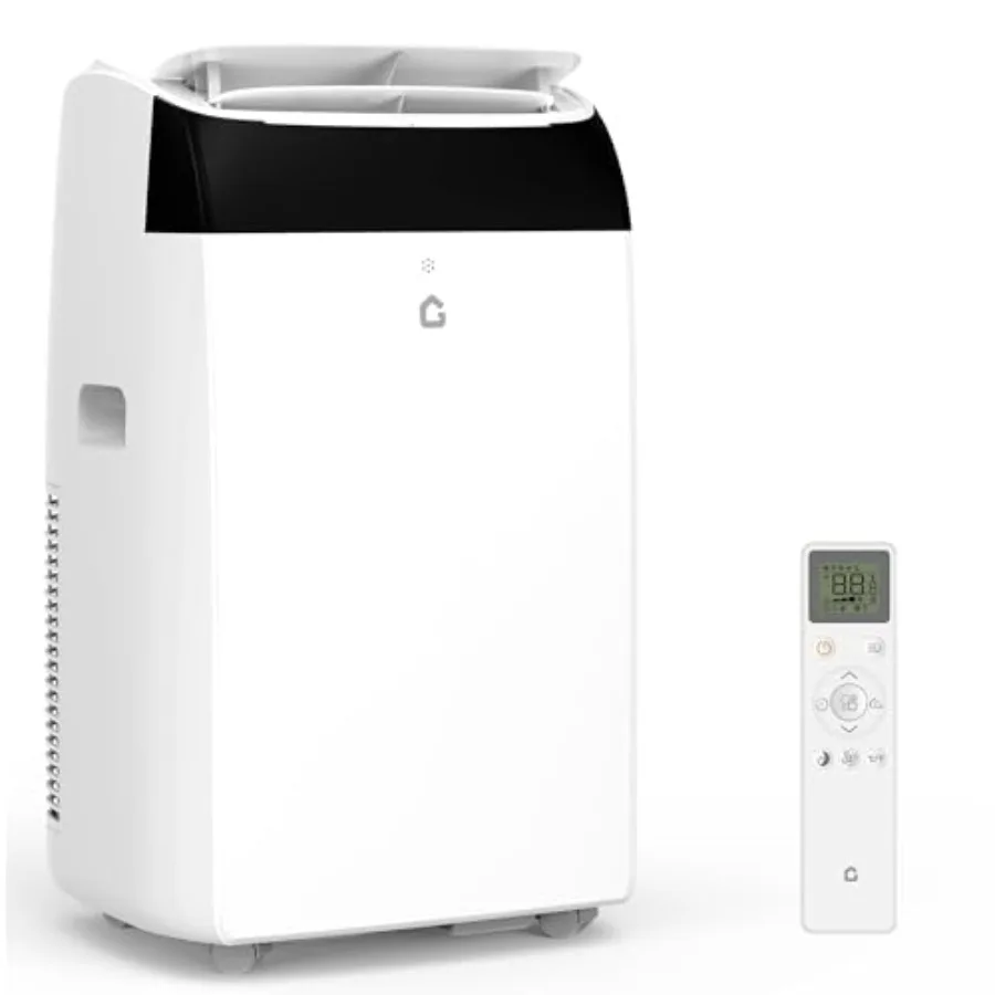 Portable air conditioner for home use, white ABS plastic, white, 12000 BTU cooling capacity with 3-in-1 functionality cooling,