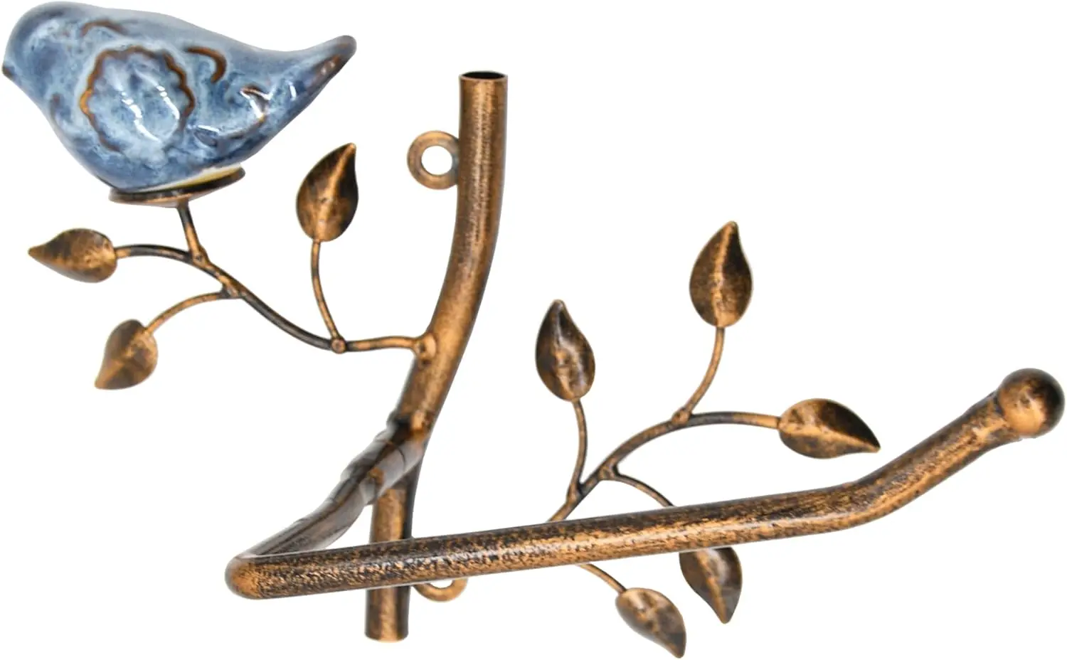 

Бронзовый настенный держатель для туалетной бумаги с керамической фигуркой птицы, органайзер для рулонов в ванную комнату