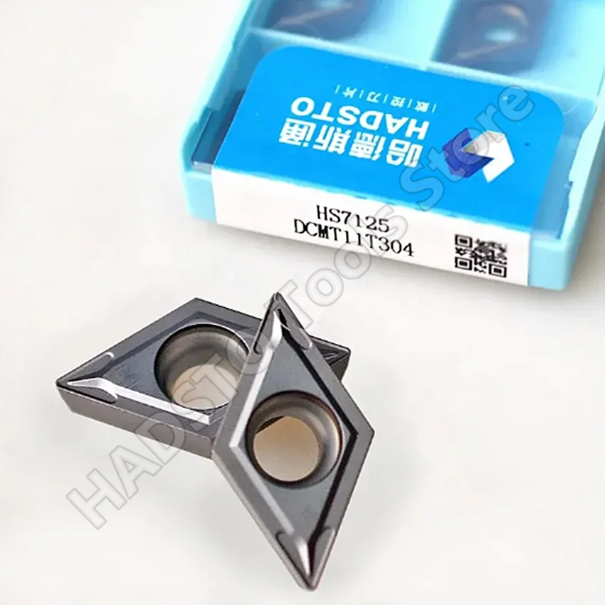 DCMT11T304 HS7125/DCMT070208-MV HS7125 DCMT32.51 DCMT21.52 DCMT11T304 DCMT070208 HADSTO CNC carbide inserts Turning inserts