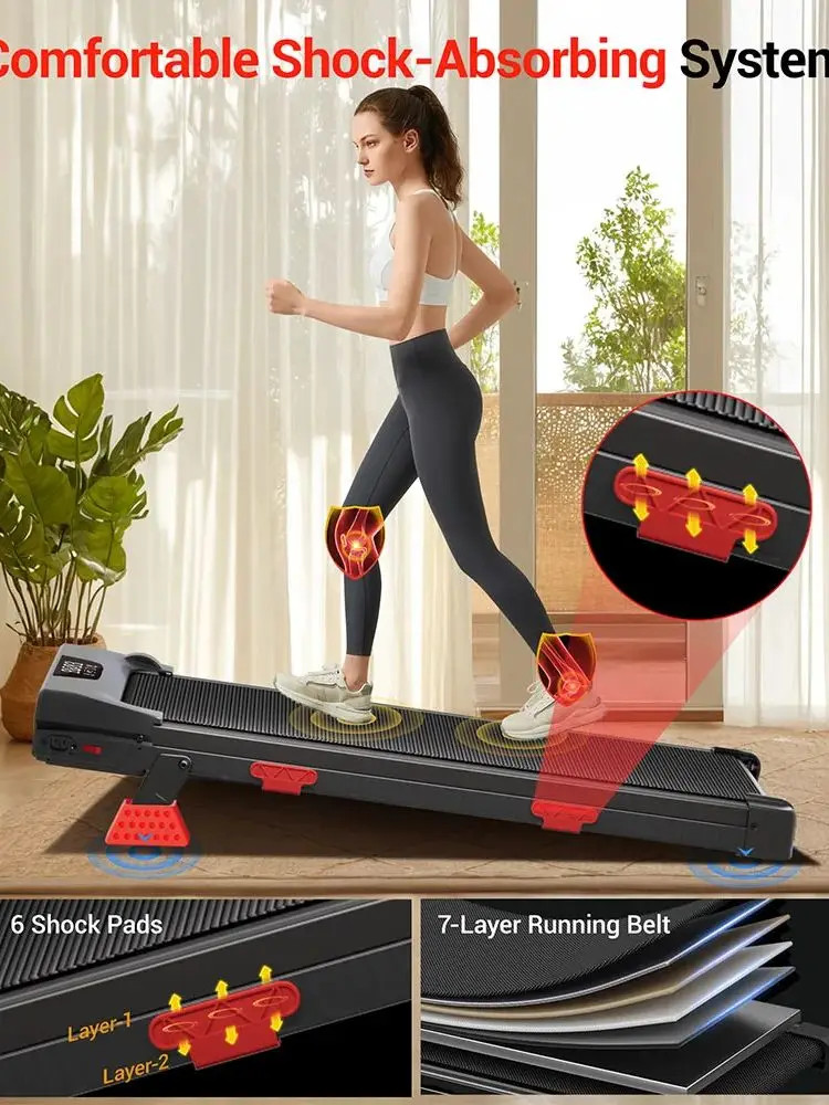 ROBORE U18 Opvouwbare Loopband met 12% Helling, 10 km/u Max. Snelheid, 3 Niveaus, 2.75PK Borstelloze Motor, 150 kg Draagvermogen, Realtime - afbeelding 2