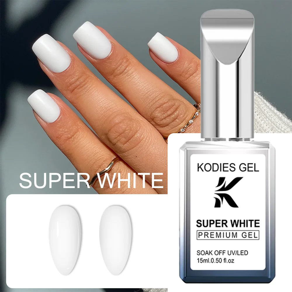 KODIES GEL TPO libre Super blanco Gel Esmalte de uñas Vernis semipermanente UV suministros de uñas Soak Off Gel barniz manicura francesa arte