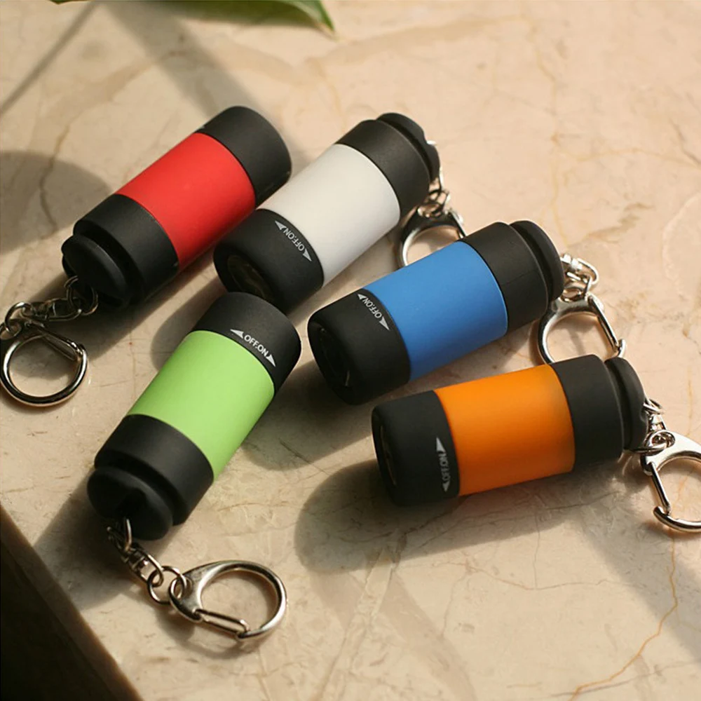 USB wiederaufladbare LED multifunktionale Taschen-Schlüsselanhänger-Taschenlampe mit starkem Licht, wasserdicht, für Outdoor-Wandern, Camping, Mini-Taschenlampe – Detail 6