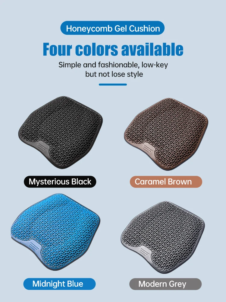 Gel cushion car honeycomb cushion office chair summer breathable egg cushion silicone ice pad