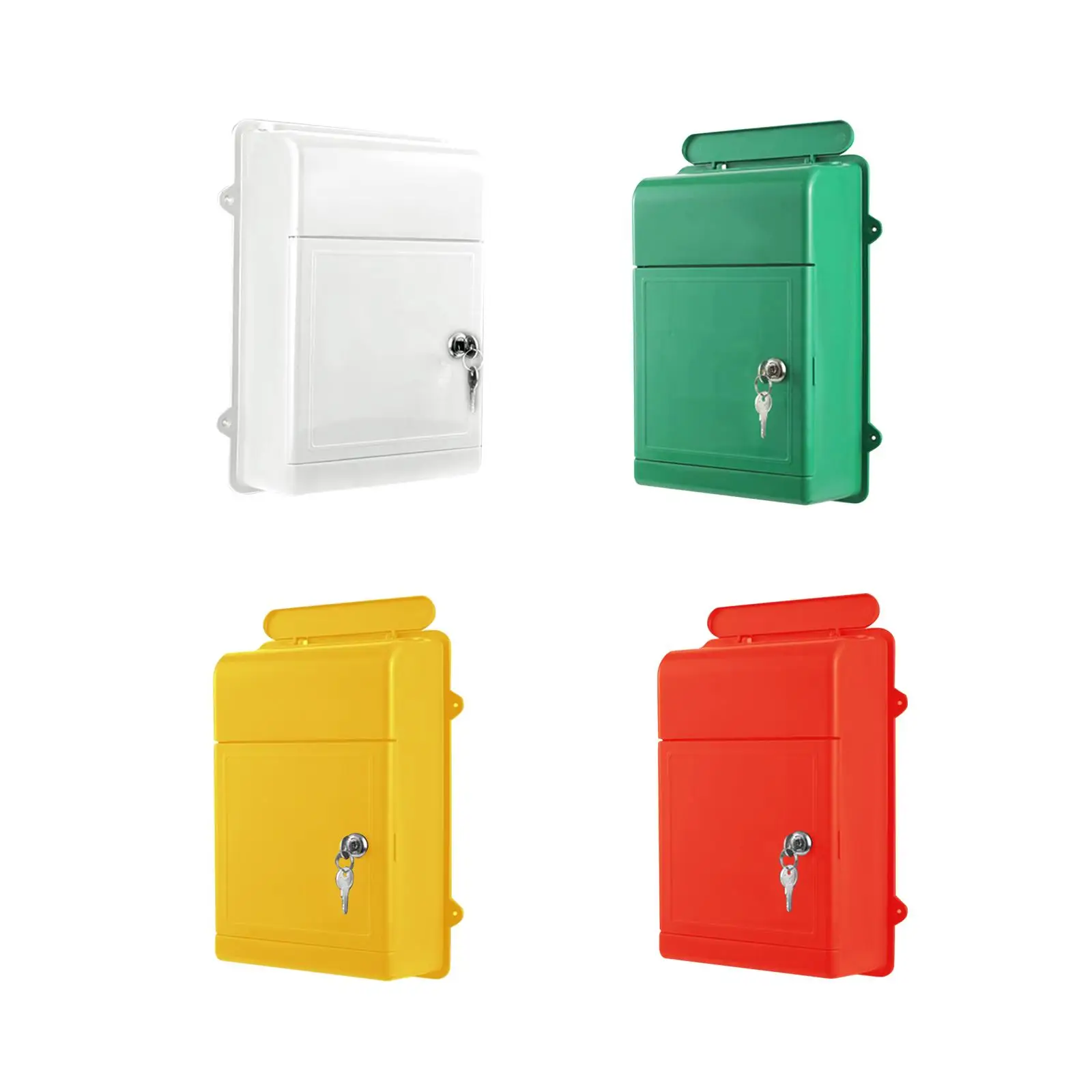 Wall Mount Mailbox with Key Letter Box for Community School Office Building