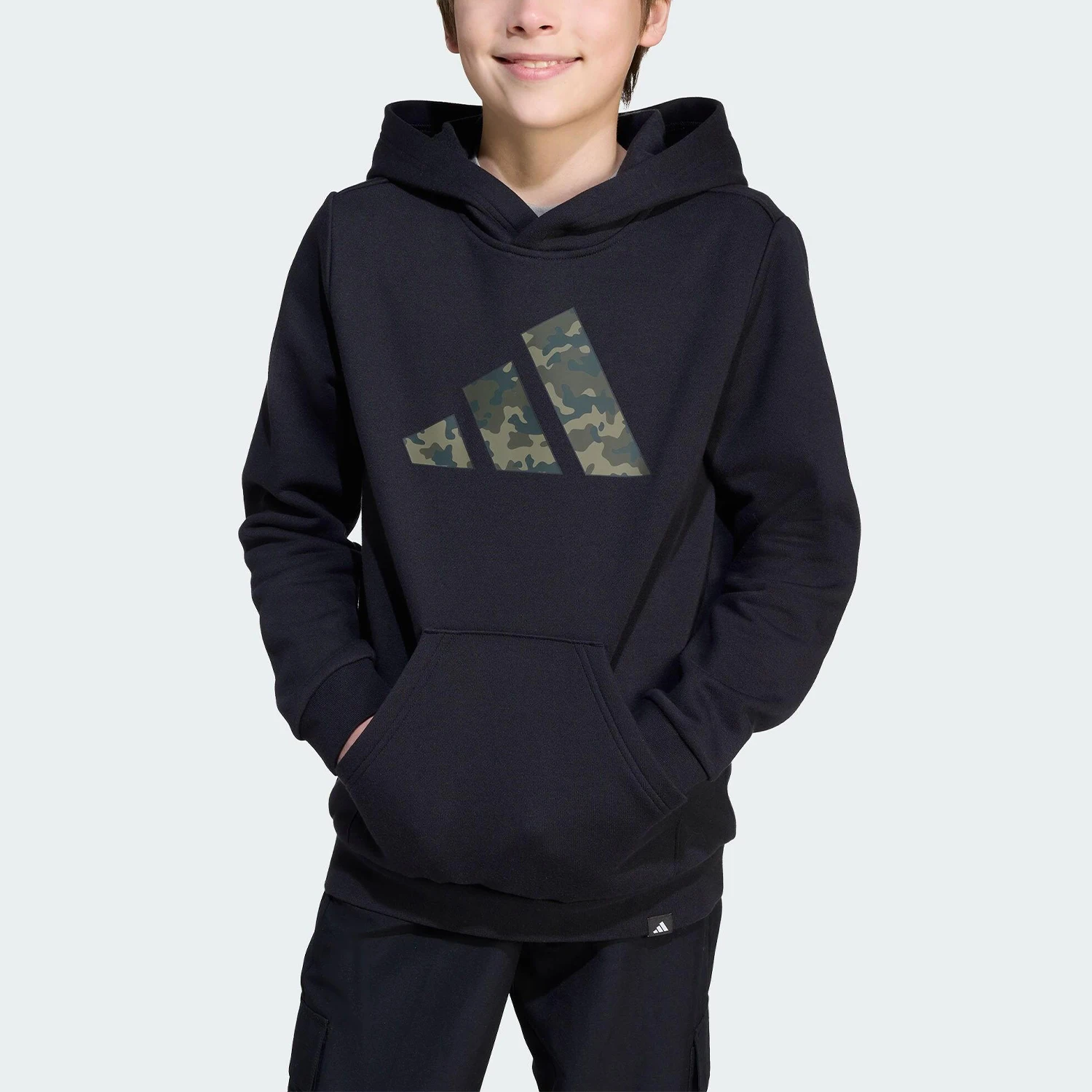 

Спортивная повседневная толстовка с капюшоном Adidas Originals J CAMO HD для детей старшего возраста JV5128