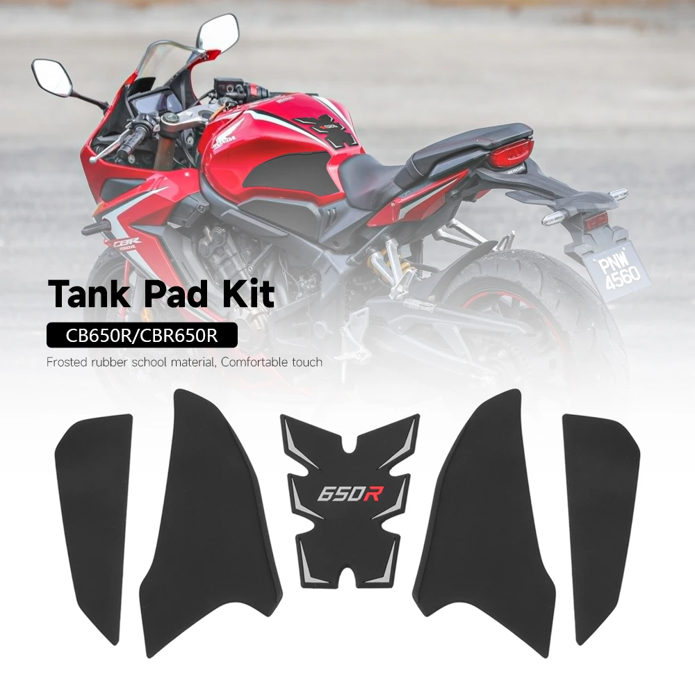 

For Honda CB650R CBR650R cb650 cbr650r 2019 2020 2021 2022 2023 2024 Motorcycle Tank Traction Side Protector Pad Rubber