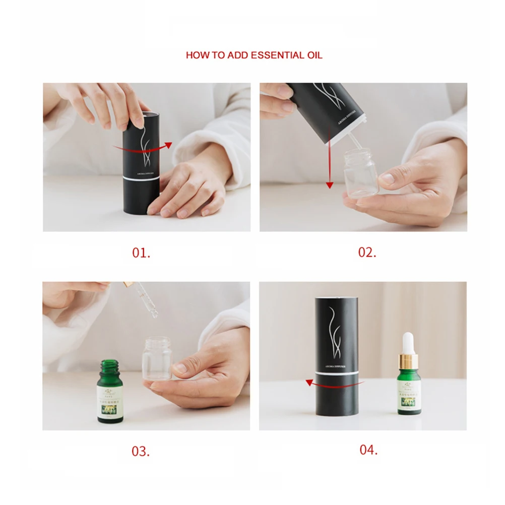 

Mini Diffuser Humidifier Essential Oil Machines Portable USB Devices Car Bedroom Pet Room Soften Skin Enjoy Life