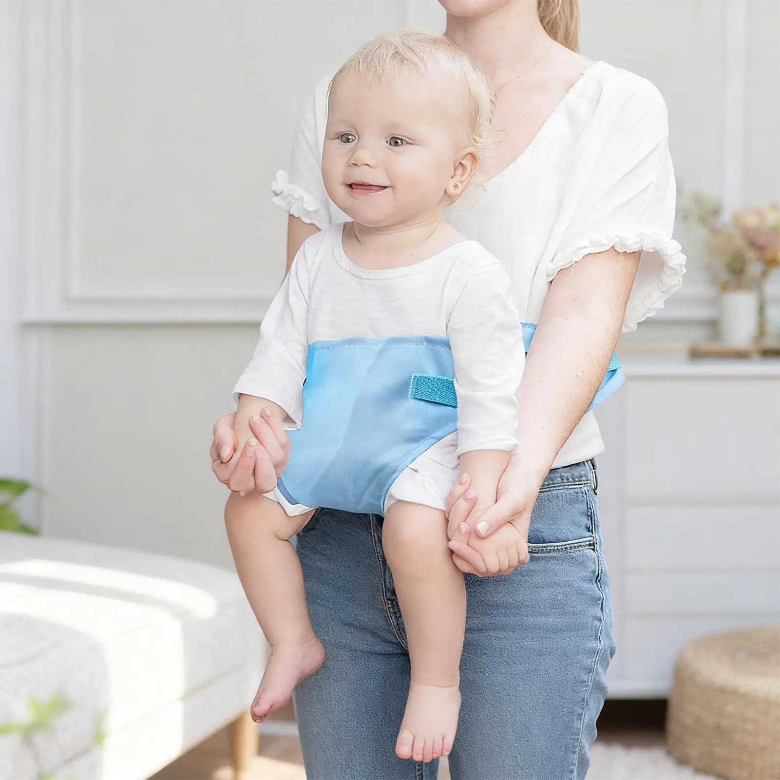 Baby Harness Seat For High Chair Baby Feeding Safety Seat With Strap Belt Portable Booster Cover For Dining Shopping Restaurant