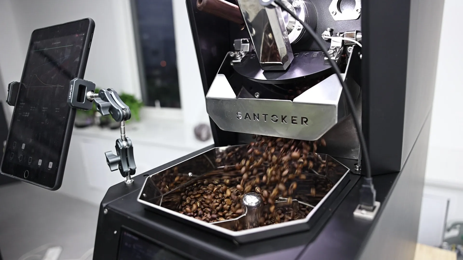 산토커 최신 SANTOKER RX1 300g 500g 1kg 2kg 3kg 가스 커피 로스터 앱 제어 커피 로스터 자동 블루투스 머신