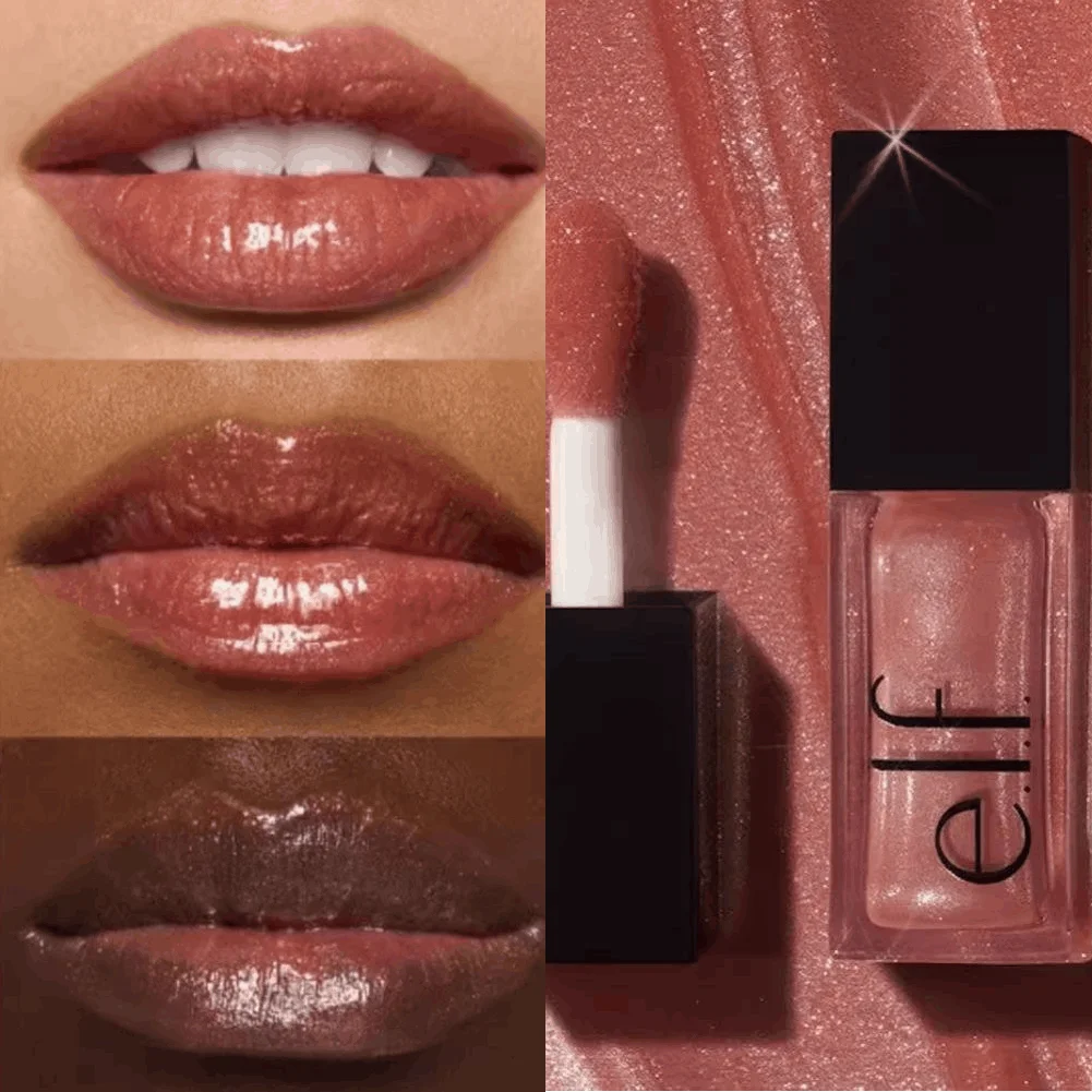 Błyszczyk do ust Shiny Crystal - Długotrwały, lśniący kolor do ust, nawilżający, nieklejący się, bezglutenowy kosmetyk do codziennego makijażu.