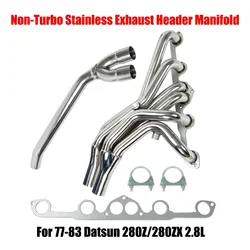 Stainless Exhaust Header Manifold For 77-83 Datsun 280Z/280ZX 2.8L Non-Turbo