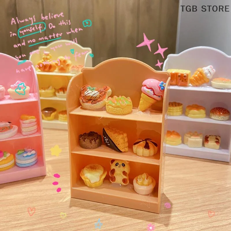 Estante de supermercado en miniatura, soporte de exhibición, estante de almacenamiento para casa de muñecas, decoración de escena, juguete para accesorios para casa de muñecas, 1/12