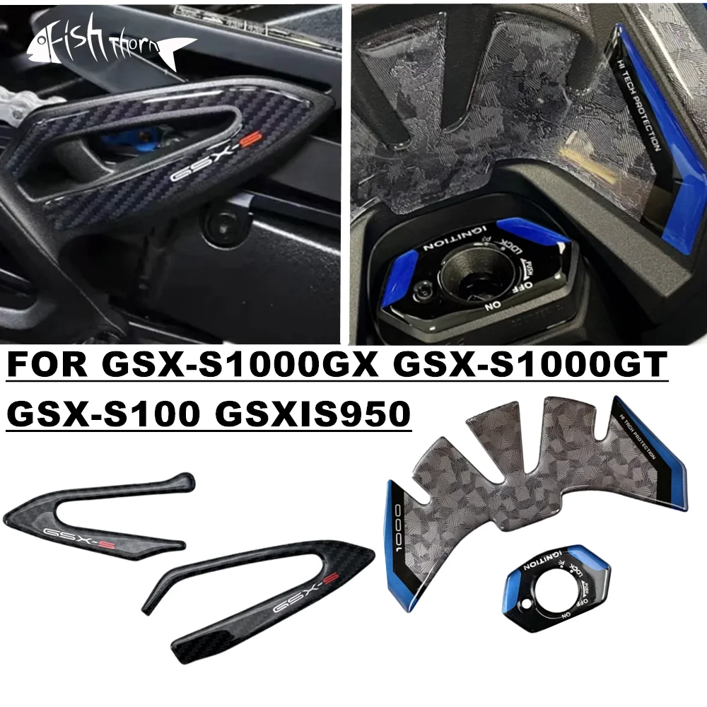 

For Suzuki GSX-S1000GX GSX-S1000GT GSX-S1000 GSX-S950 2021-2024 Motorcycle 3D Sticker Key Area Sticker Heel Pad Sticker