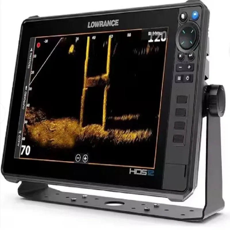 

Authentic 100% Top Seller Lowrance HDS-12 Live Fish Finder with Imaging 3-in-1 Transom and C-MAP Genuine Audio Sound Equipment